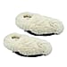Mircowavebale Heated White Slippers filled with Natural Wheat Grains and Lavender Scent (One size, 6-10)