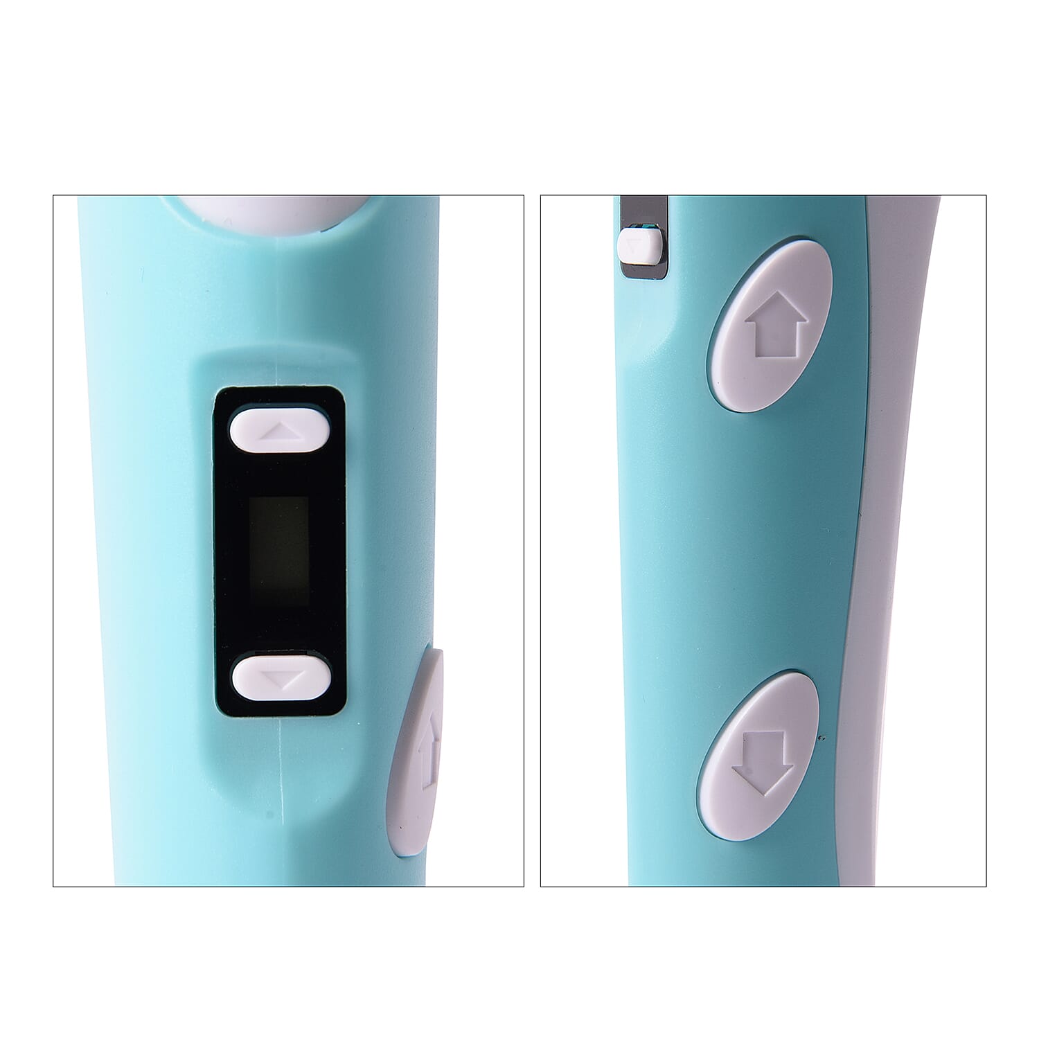 Professional Grade Printing 3D Printing Pen with OLED Display with 3 Colour Wires - Blue