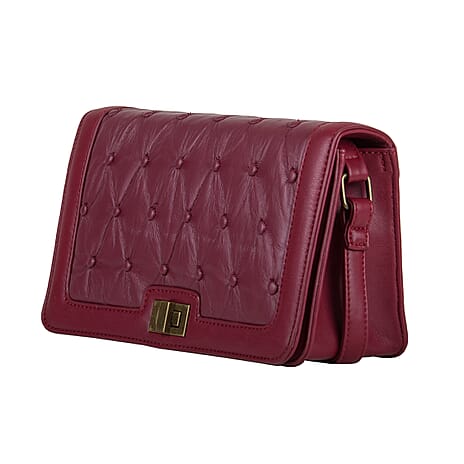 Bulaggi Collection Chester Crossbody Bag - Burgundy