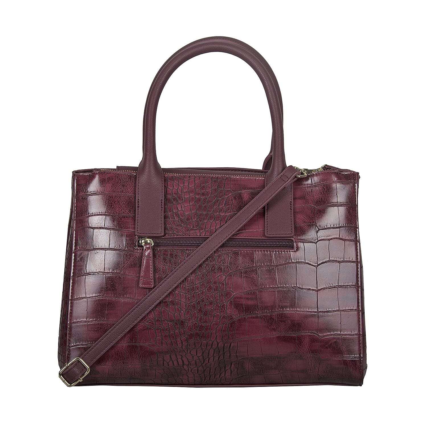 Bulaggi Collection Iris Croco Shopper Bag - Burgundy
