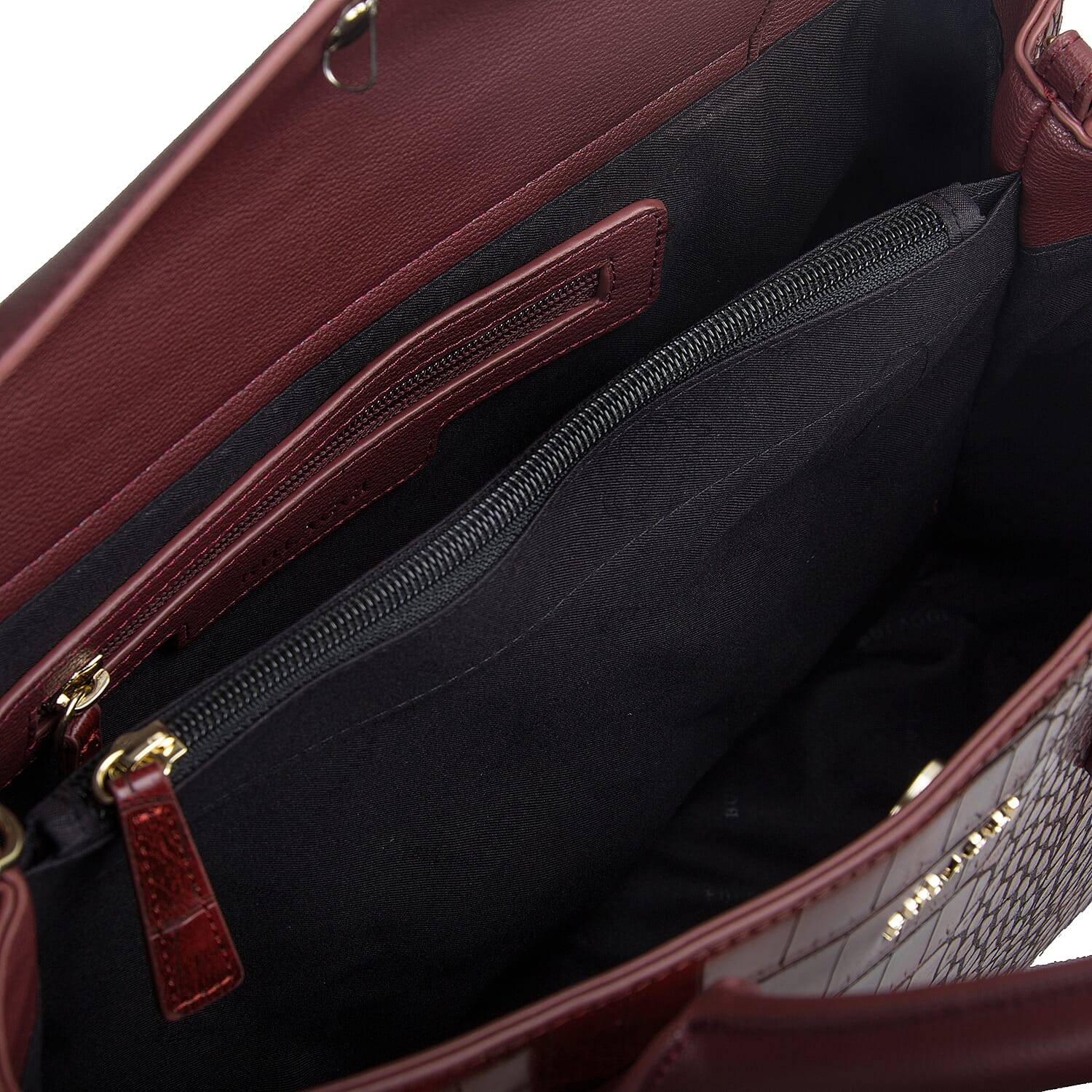 Bulaggi Collection Iris Croco Shopper Bag - Burgundy