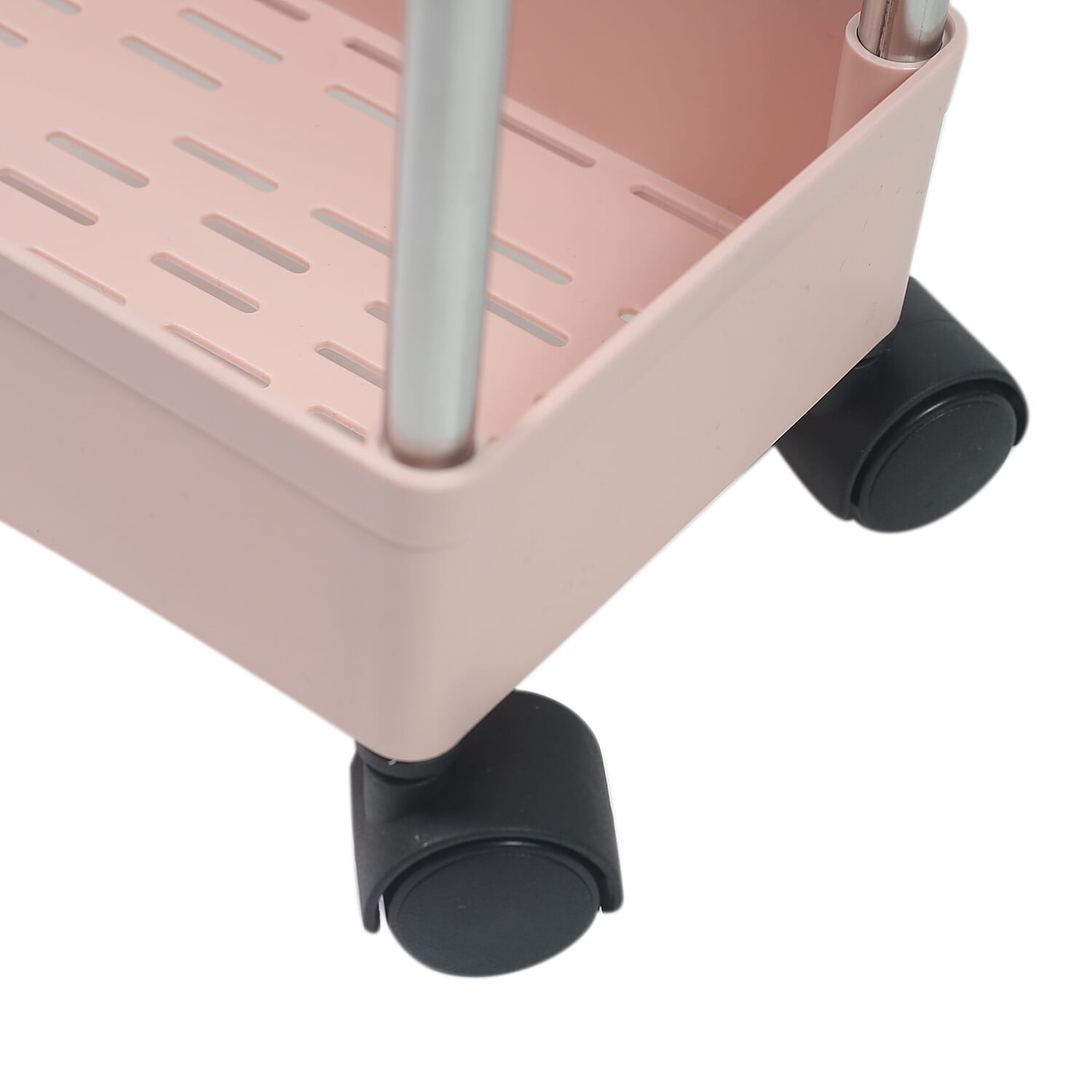 HOMESMART Four Layer Storage Rack with Handles (Size 40x12x91cm) - Pink