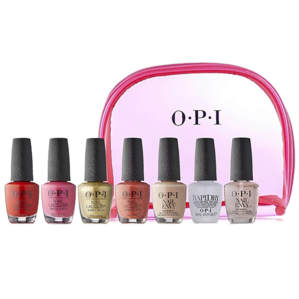 OPI- 7 Piece Nail Polish & Treatment Set (15ML) with Bag