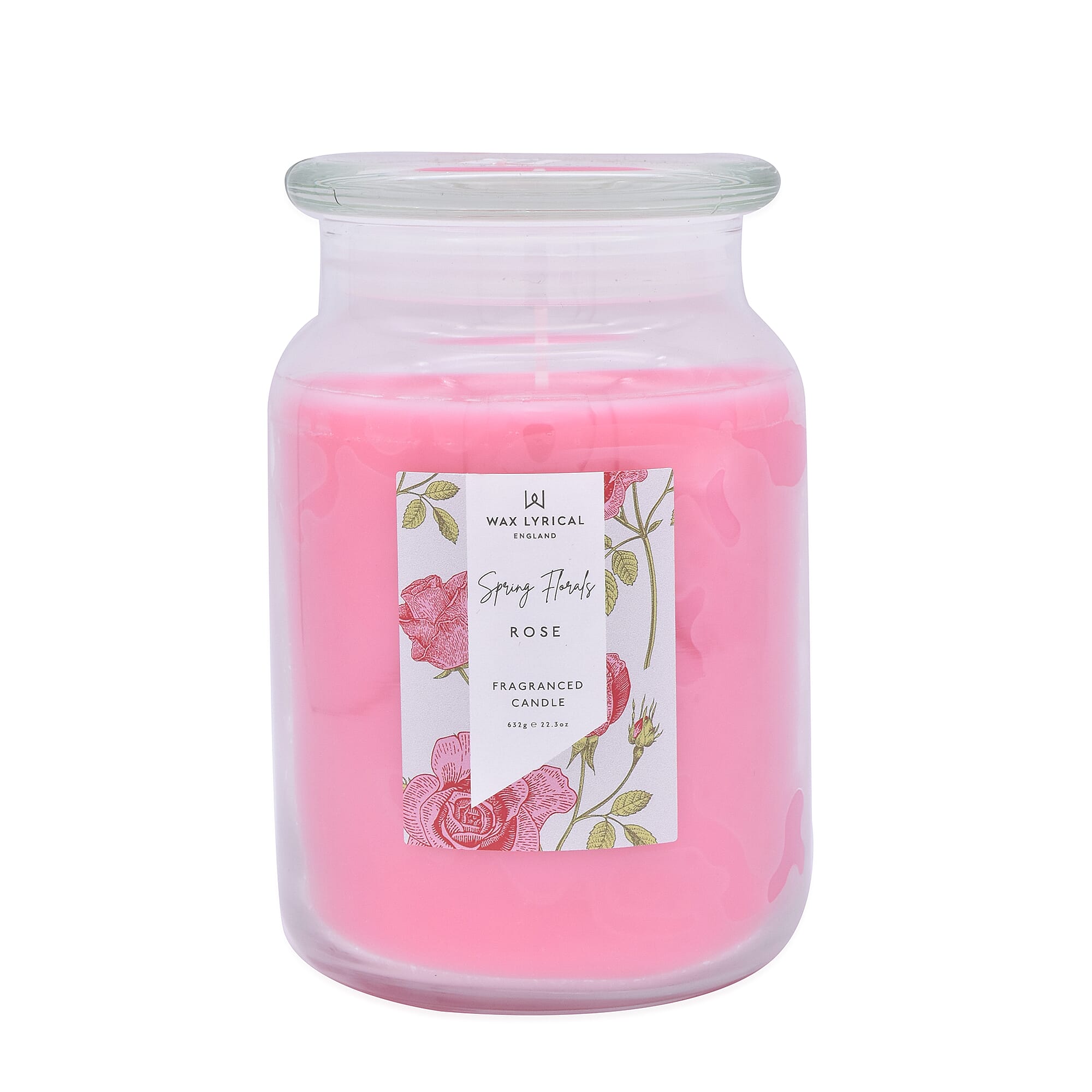Wax Lyrical Rose Large Jar Candle (632g - upto 130 Hours)