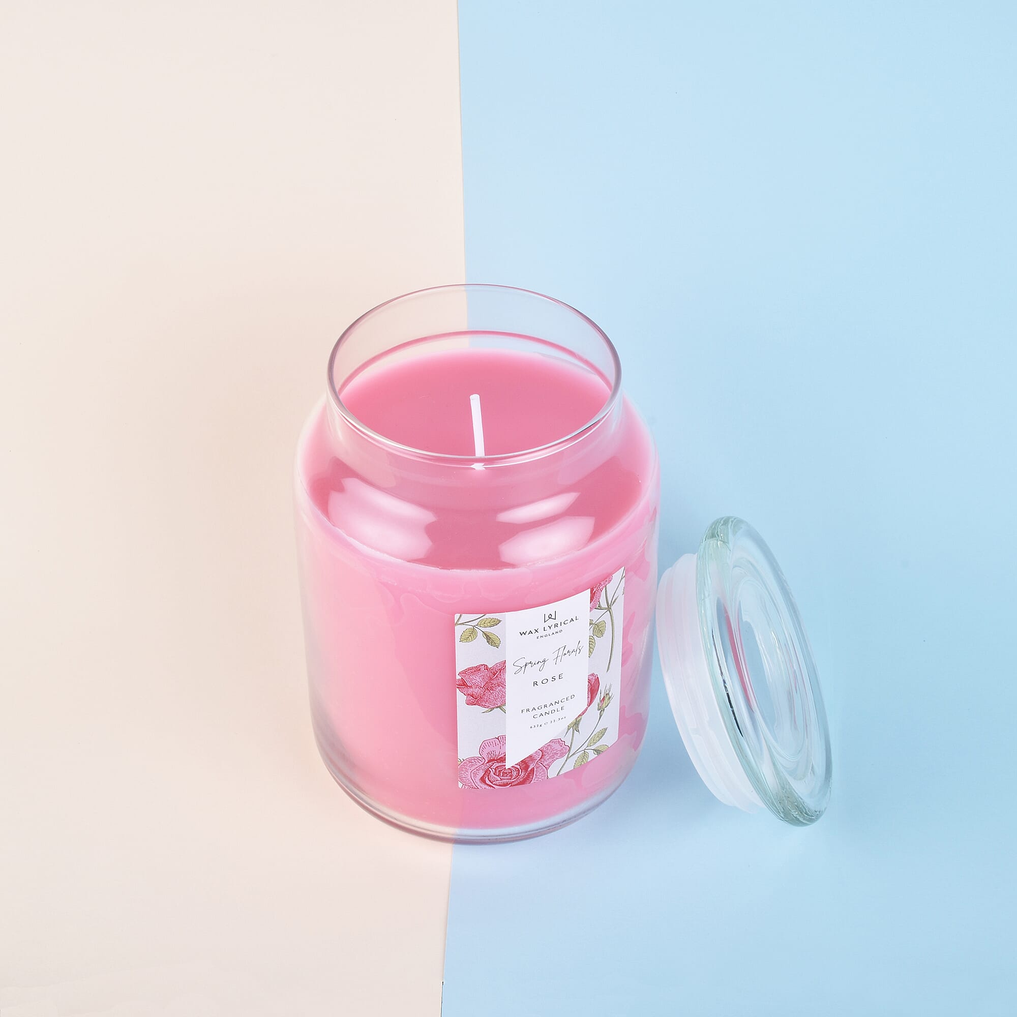 Wax Lyrical Rose Large Jar Candle (632g - upto 130 Hours)