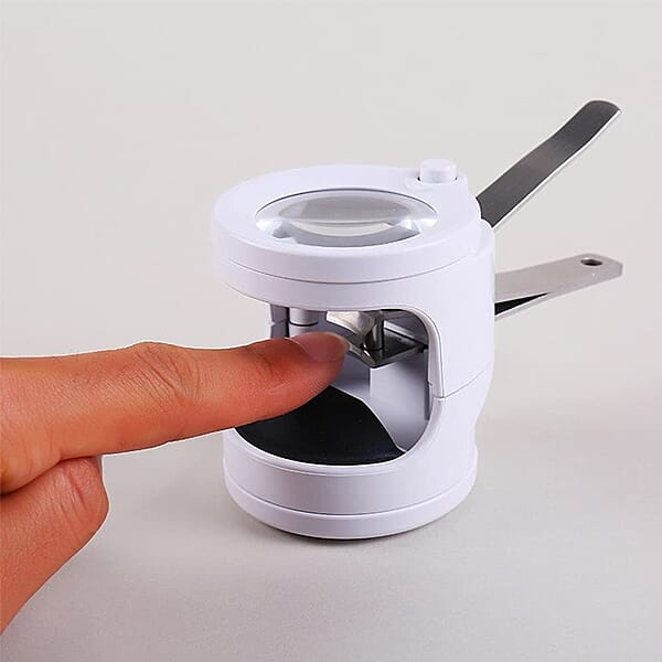 Nail Clipper with Magnifying Glass and LED Lights