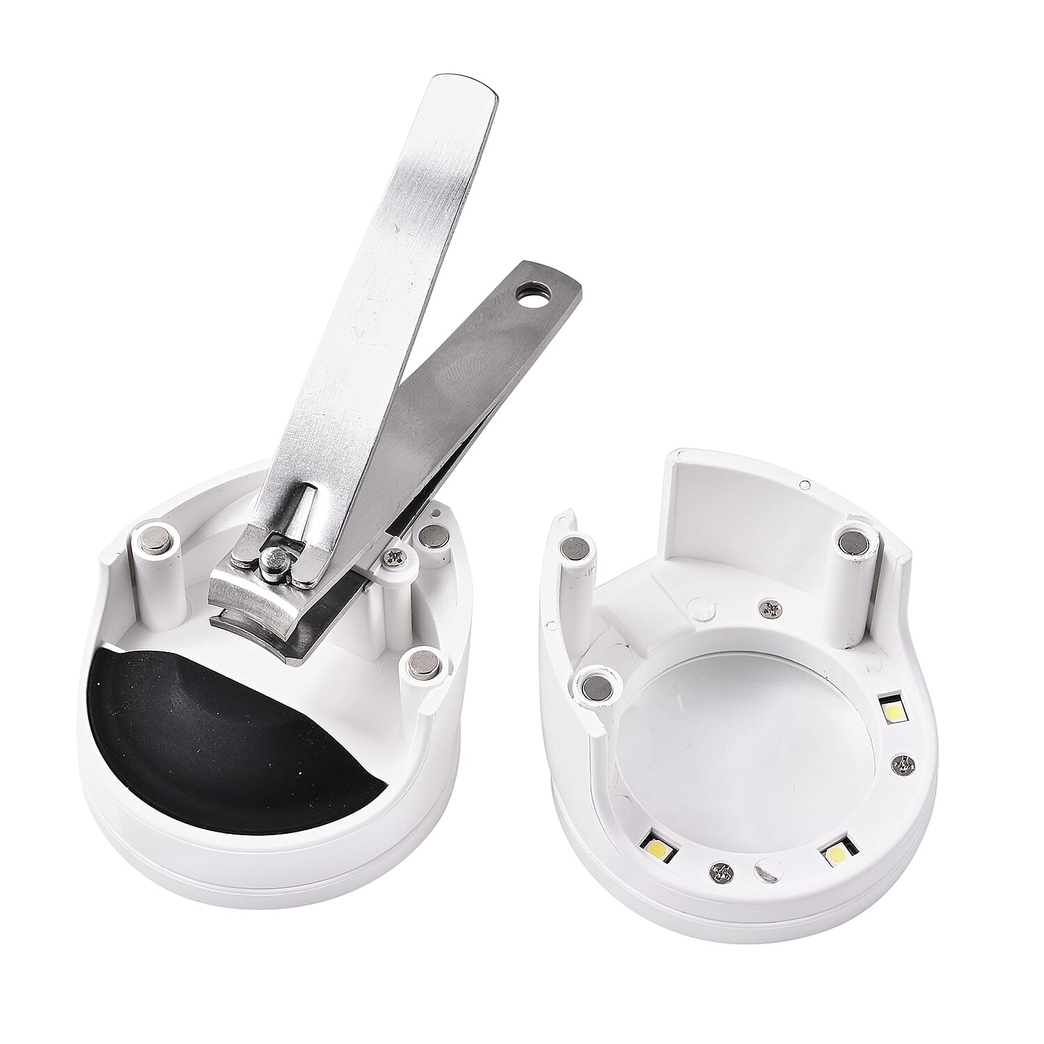 Nail Clipper with Magnifying Glass and LED Lights