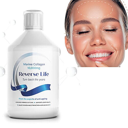 Reverse Life Trio Set: Two Marine Collagen - 500ml Each & Immune - 500ml (With Free Gold Face Mask)