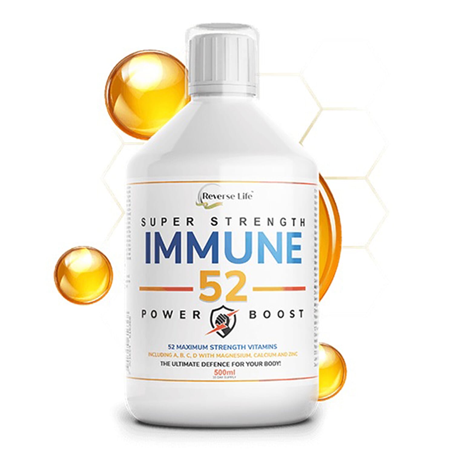 Reverse Life Trio Set: Two Marine Collagen - 500ml Each & Immune - 500ml (With Free Gold Face Mask)