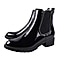 Faux Leather Gusset Boots (Size 3) - Black
