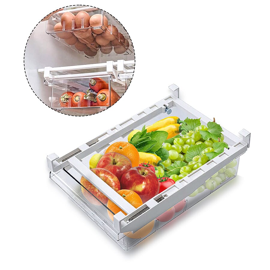 Transparent Refrigerator Storage Drawer (Size 30x20x9 cm)