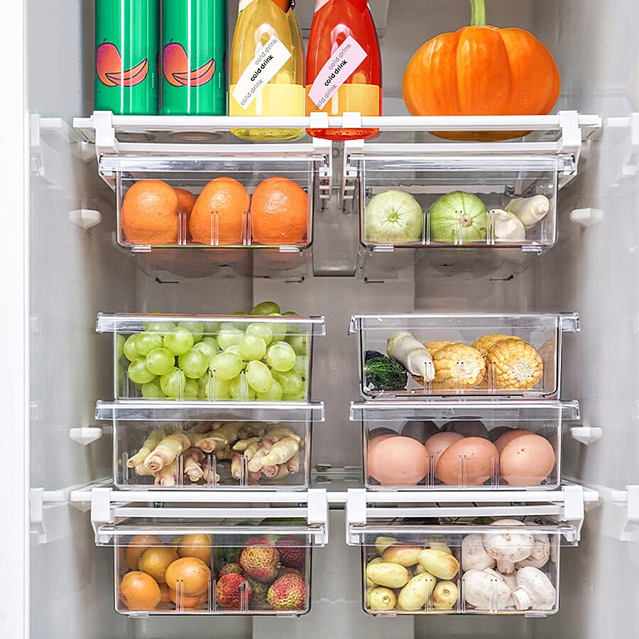 Transparent Refrigerator Storage Drawer (Size 30x20x9 cm)