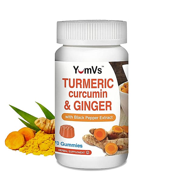 YumVs Turmeric Curcumin and Ginger 60 gummies 6068109 TJC