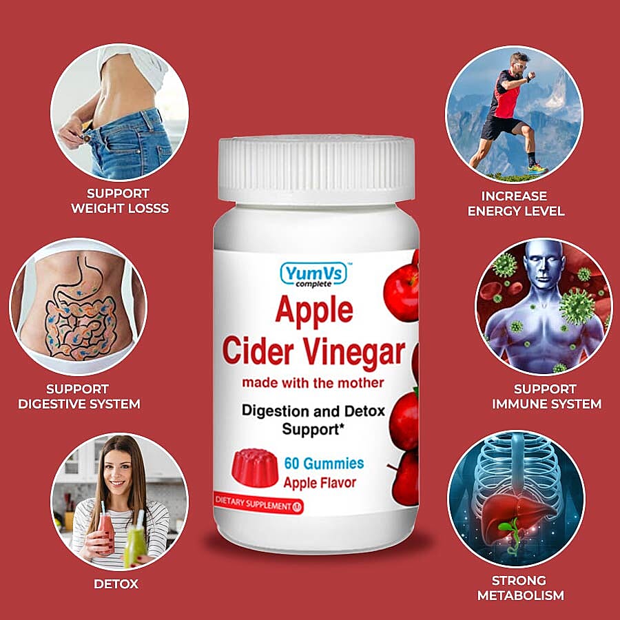 YumVs: Vitamin D Gummies for Adults - Mixed Berry Flavour (60 gummies)