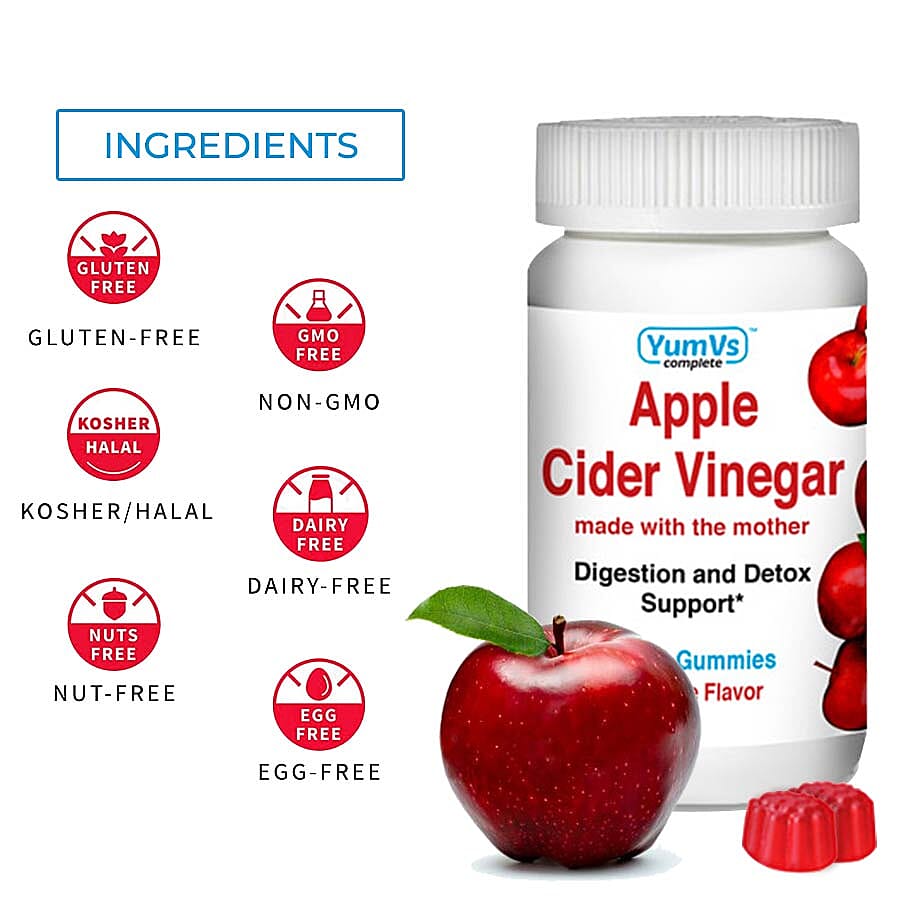 YumVs: Vitamin D Gummies for Adults - Mixed Berry Flavour (60 gummies)