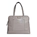 Assots London EVA 100% Genuine Leather Croc Embossed Handbag - Ice Grey