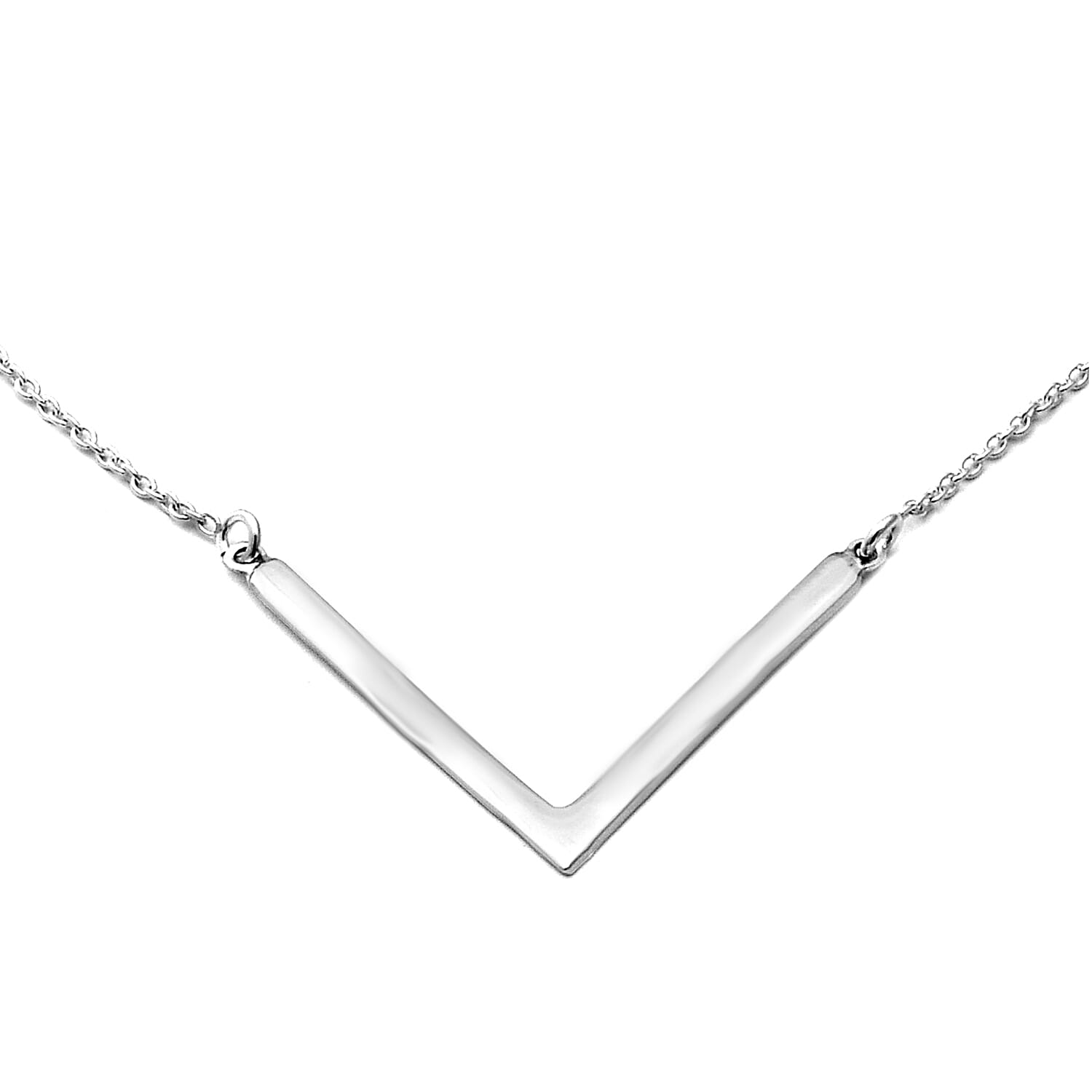 Sterling Silver Necklace (Size 17 with 2 inch Extender)