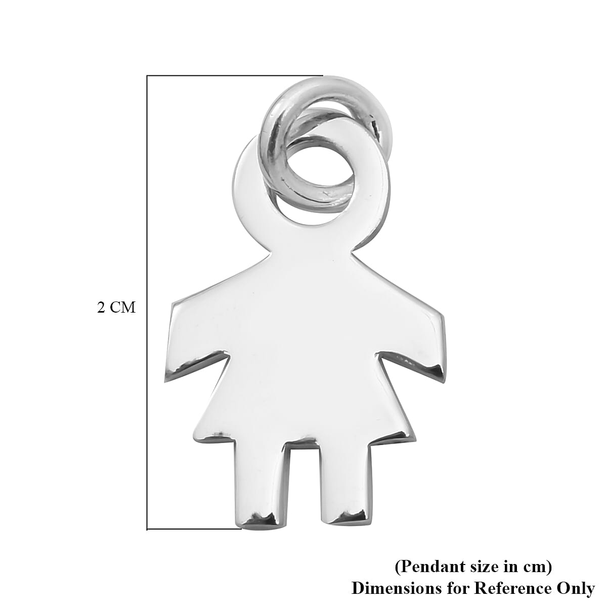 Sterling Silver Girl Pendant