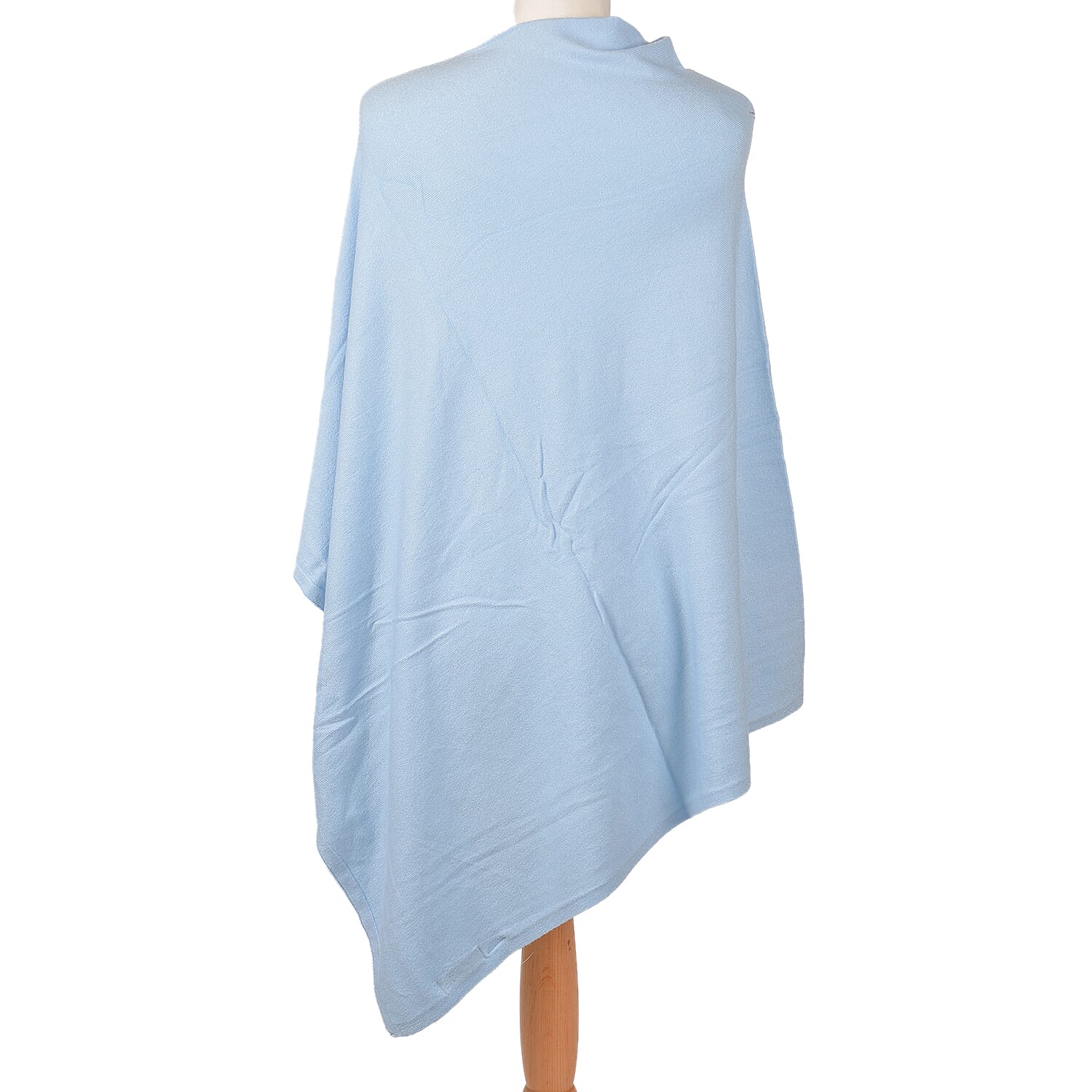 Kris Ana Paisley Scattered Baby Blue Poncho One Size (8-18)