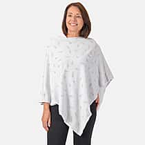 KRIS ANA Relaxed-fit Poncho One Size - Grey