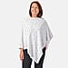 Kris Ana Paisley Scattered Grey Poncho One Size (8-18)