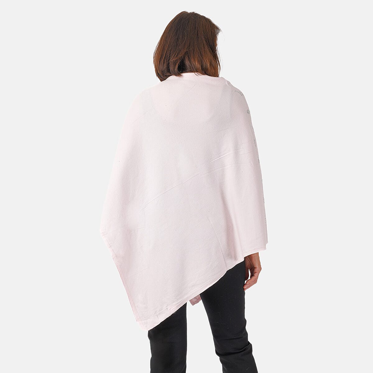 Kris Ana Paisley Scattered Baby Blue Poncho 