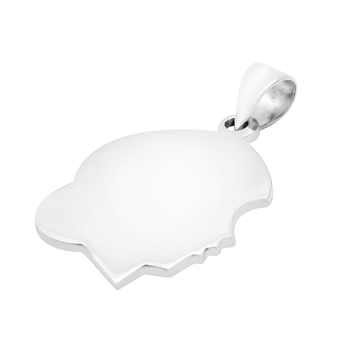 Sterling Silver Woman Face Pendant, Silver wt 3.80 Gms