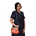 LA MAREY Clutch Bag with Extra Multi Colour Handle Drop in Orange (Size 23x4x31 Cm)