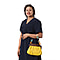 LA MAREY Clutch Bag with Extra Multi Colour Handle Drop in Yellow (Size 23x4x31 Cm)