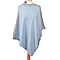 Kris Ana Grey Coloured Shoulder Baby Blue Poncho One Size (8-18)