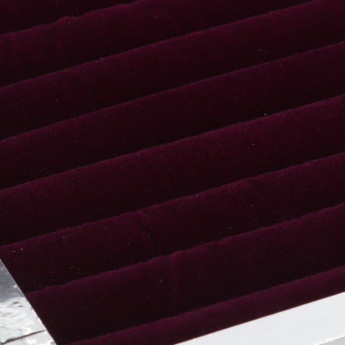 Jewellery Embossed Ring Box with Mirror made of Teak and MDF Wood - Swan