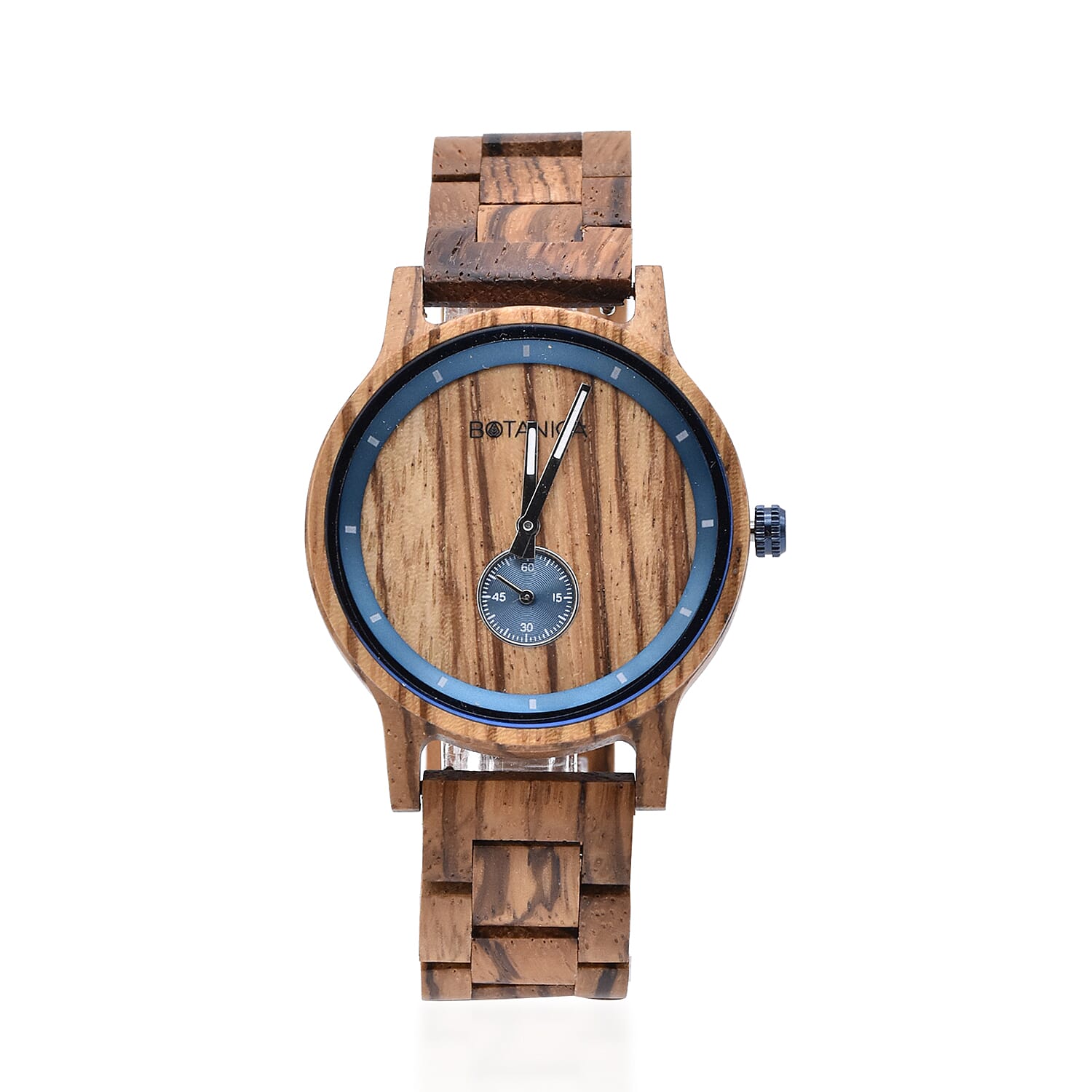 Botanica Sycamore Zebranowood and Woodlink Strap Watch