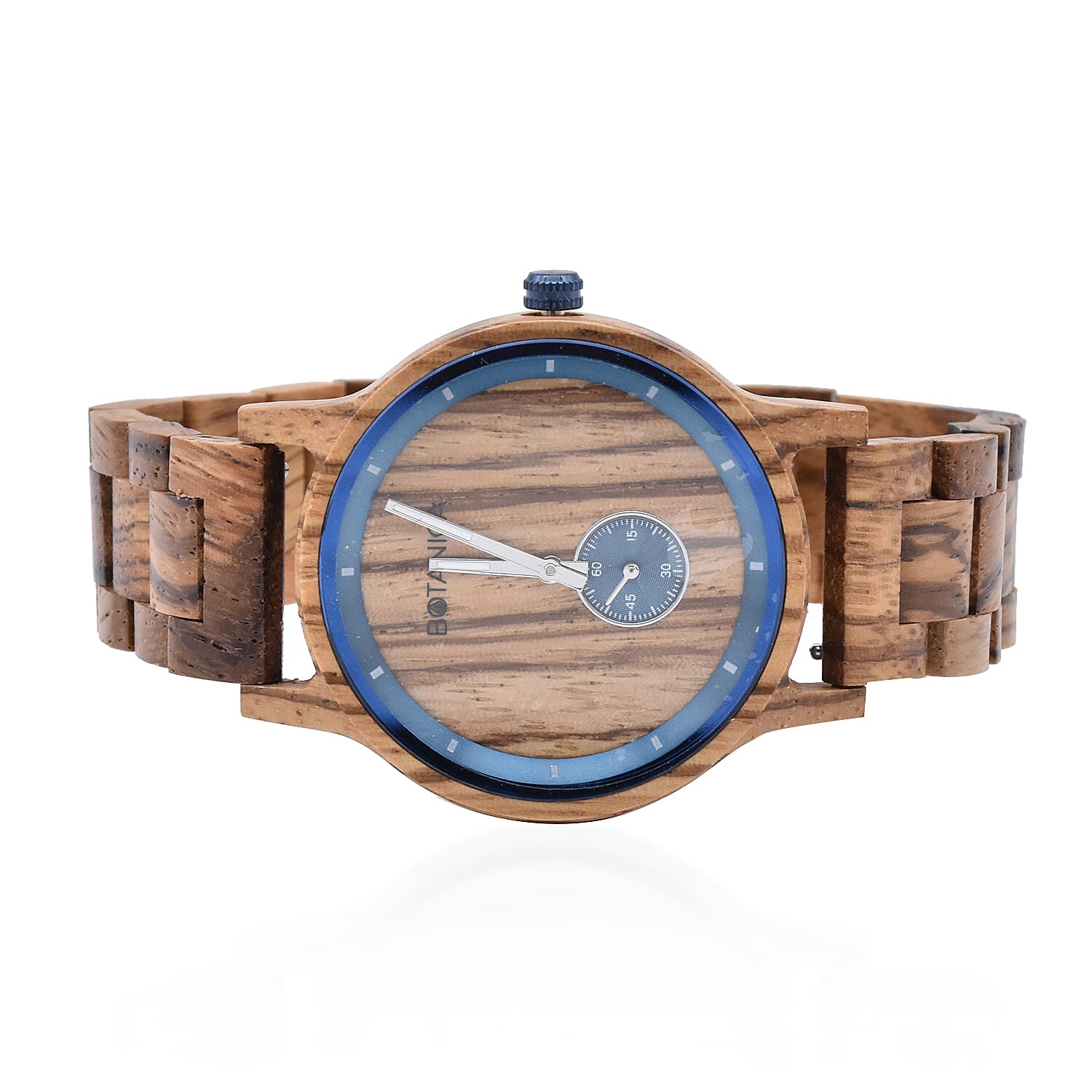 Botanica Sycamore Zebranowood and Woodlink Strap Watch