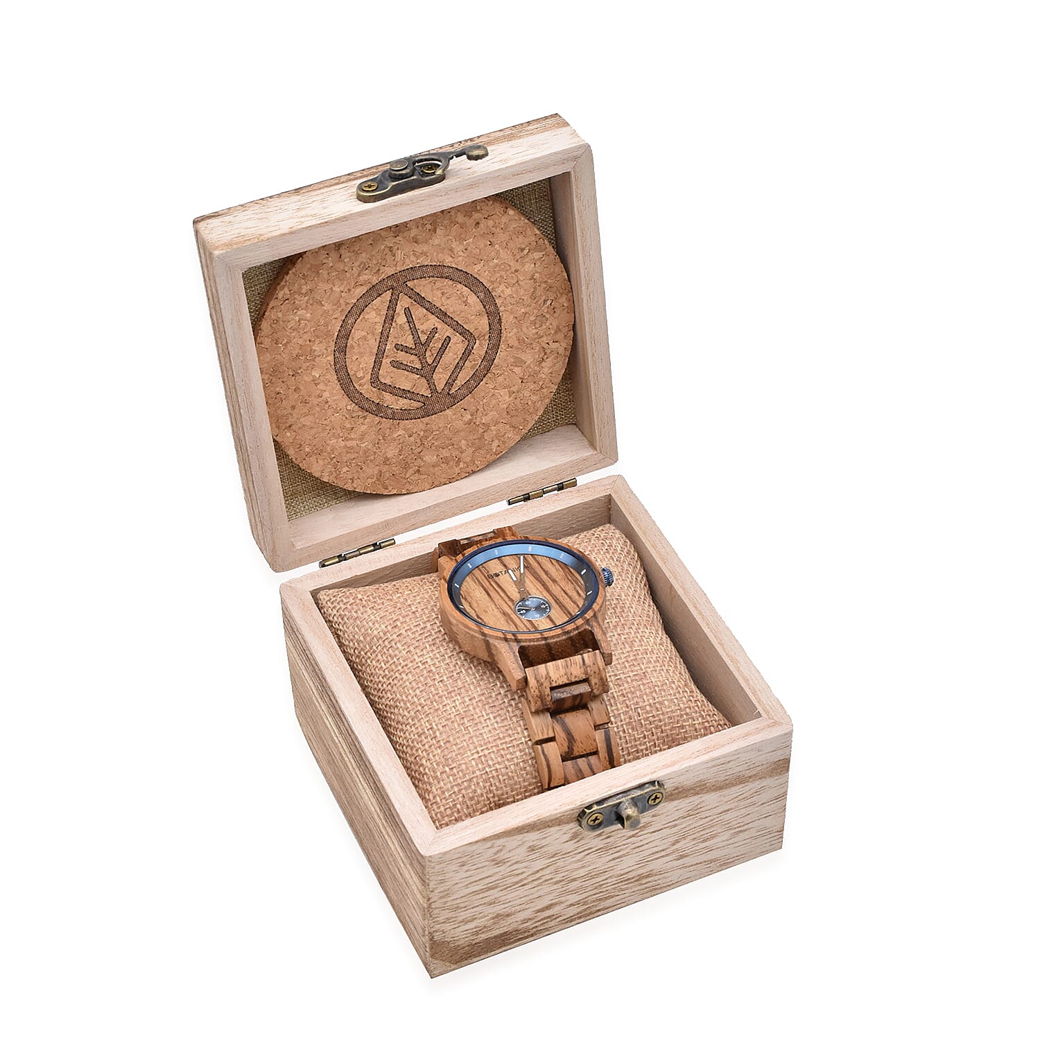 Botanica Sycamore Zebranowood and Woodlink Strap Watch