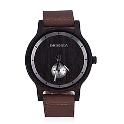 Botanica Moonflower Wood and Stainless Steel Watch - Brown