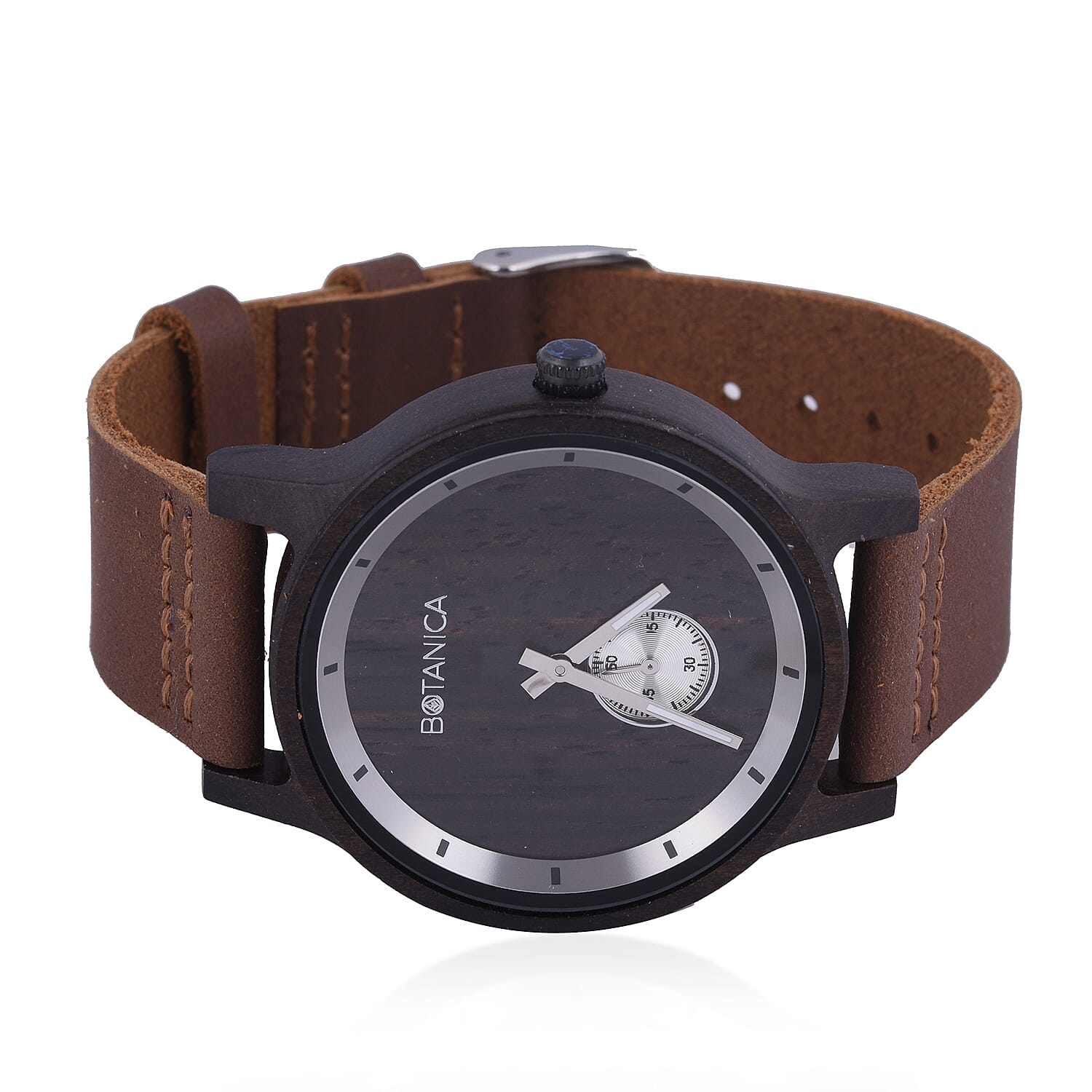 Botanica Olive Analogue Miyota Movement Watch with Tan Leather Strap