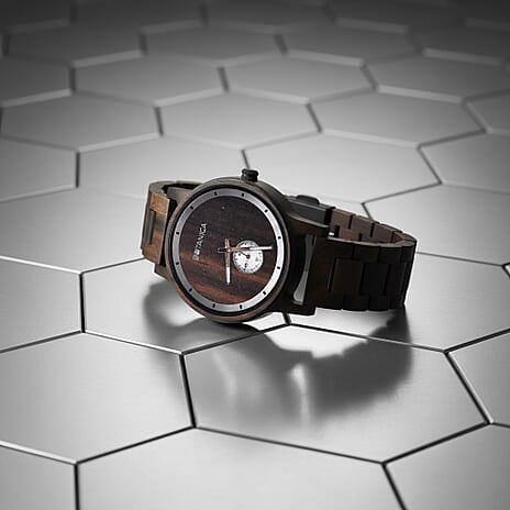 Botanica Olive Sandalwood Miyota Movement Watch with Woodlink Strap