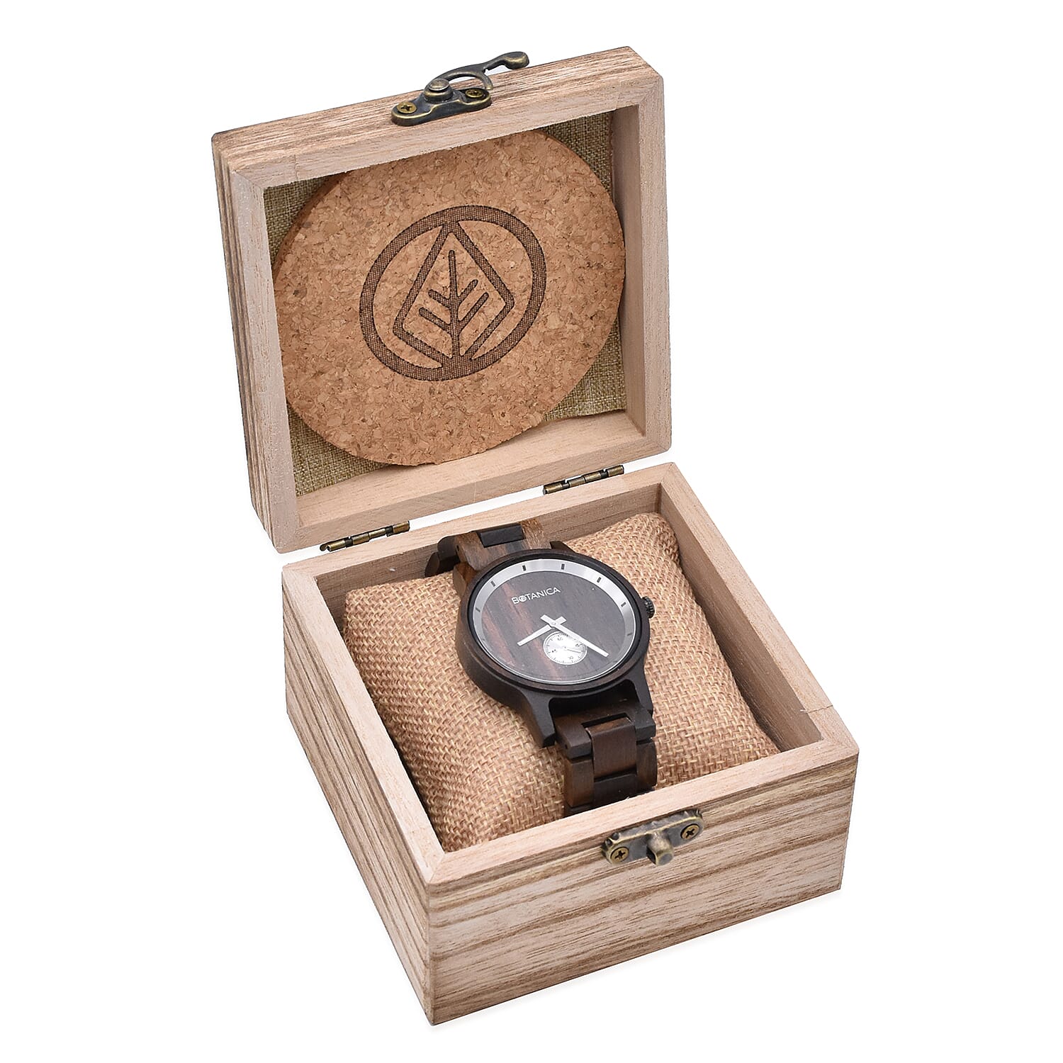 Botanica Olive Sandalwood Miyota Movement Watch with Woodlink Strap