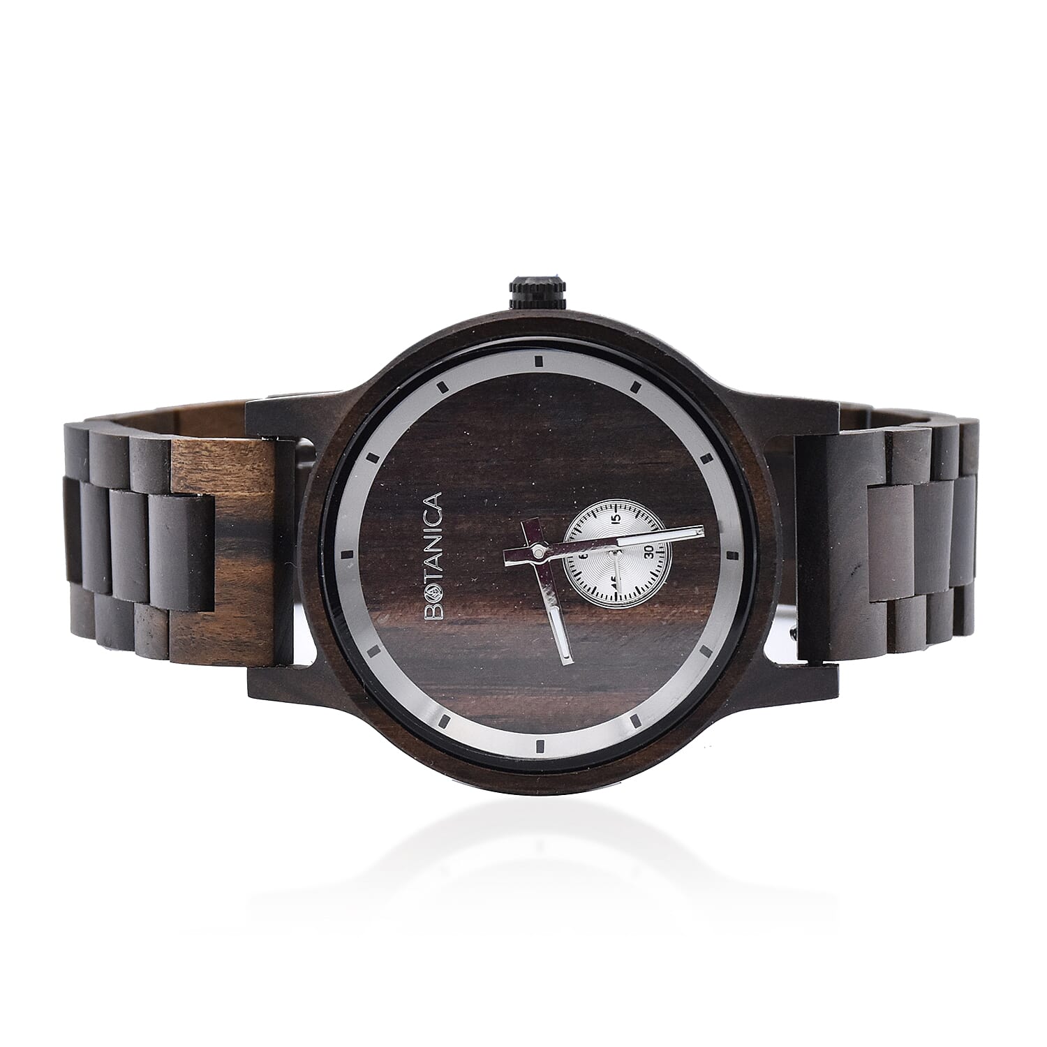 Botanica Olive Sandalwood Miyota Movement Watch with Woodlink Strap