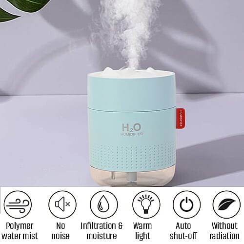 The 5th Season- Snow Mountain H2O Humidifier with 10 essential oils - Blue