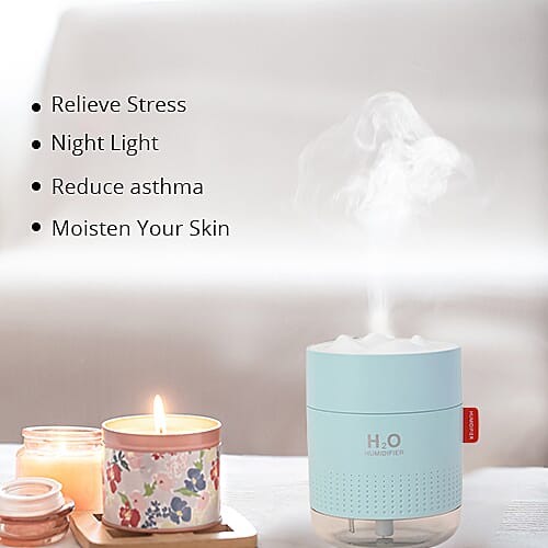 The 5th Season- Snow Mountain H2O Humidifier with 10 essential oils - Blue