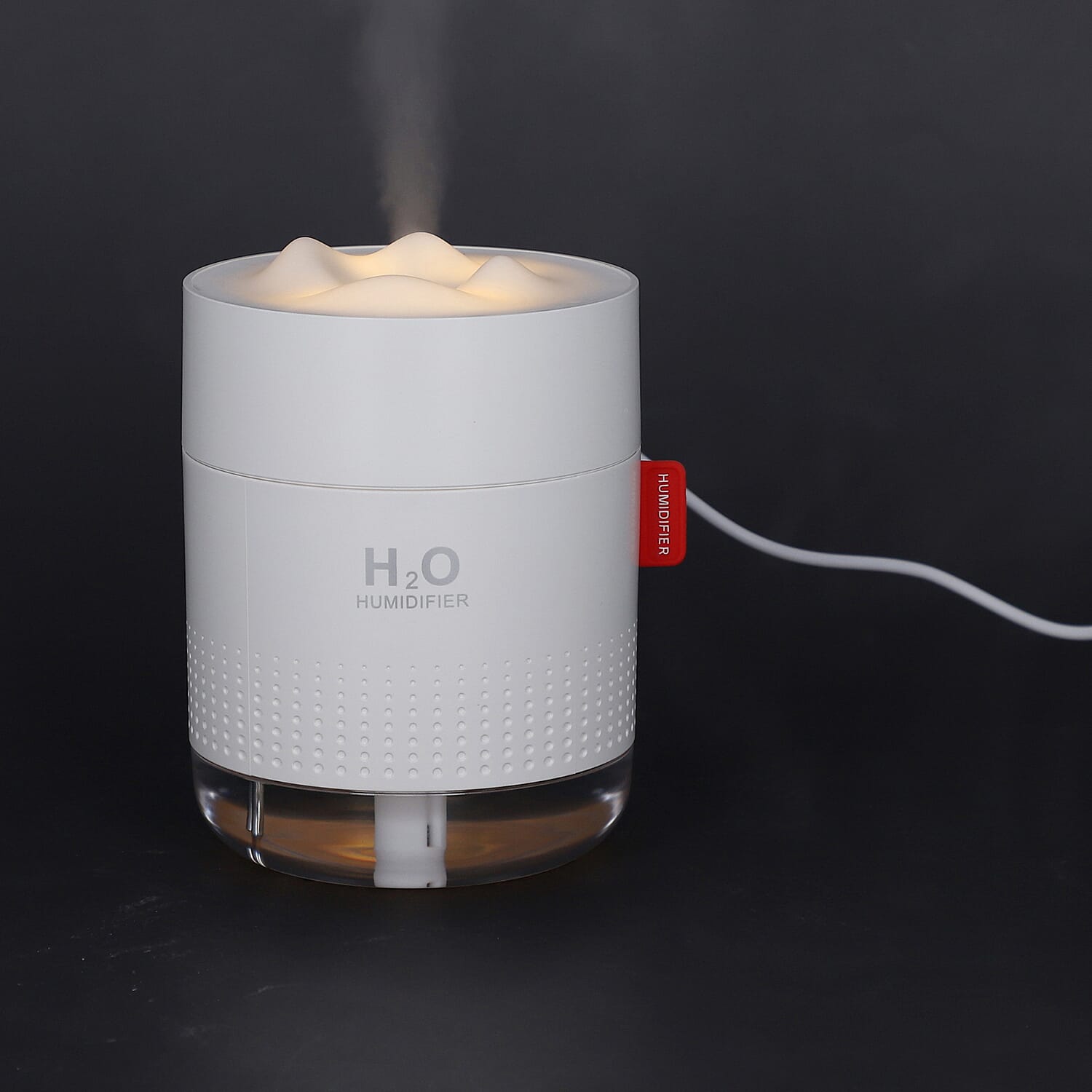 The 5th Season Snow Mountain Humidifier with 10 Fragrance Oils (10ml each) (Size 12x9cm) - White