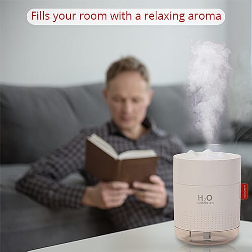 The 5th Season Snow Mountain Humidifier with 10 Fragrance Oils (10ml each) (Size 12x9cm) - White