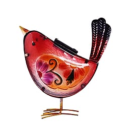 Garden decor bird-blue material:glass+iron weight:471g size:22X10X22cm