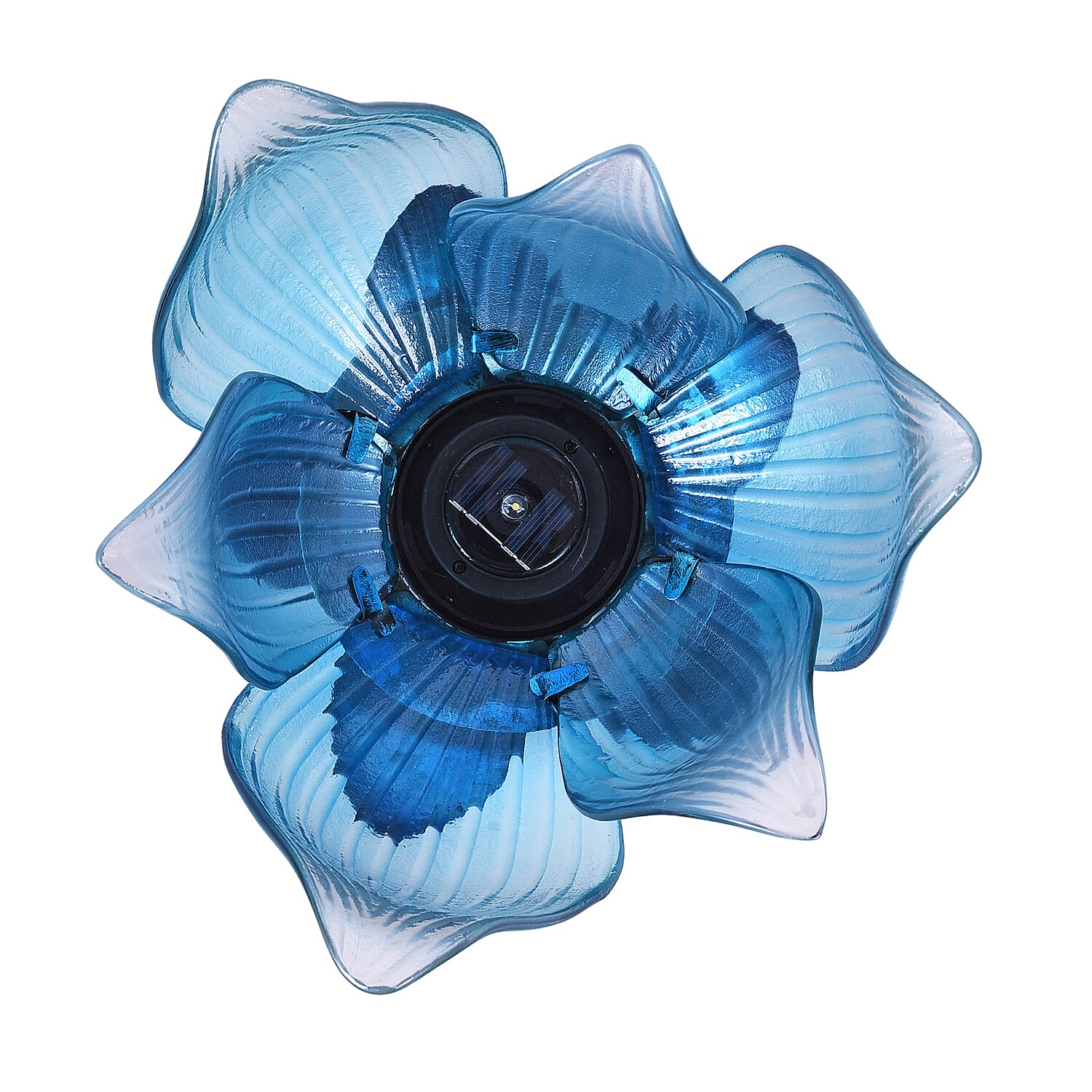 Decorative Lotus Solar Light (Size 23x23x17Cm) - Blue