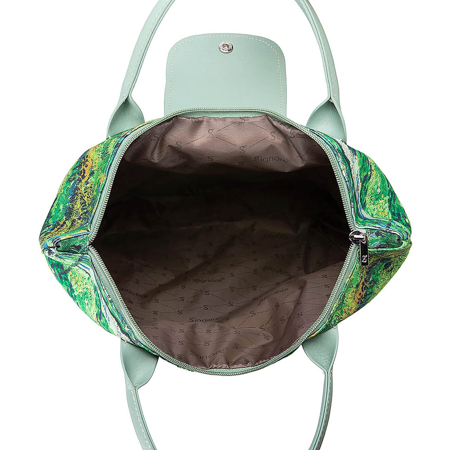 Signare Tapestry Art-Vincent van Gogh-Long Grass with Butterflies Foldaway Bag