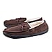 Brown Colour Mens Microfibre Moccasin Slippers (Size 7)