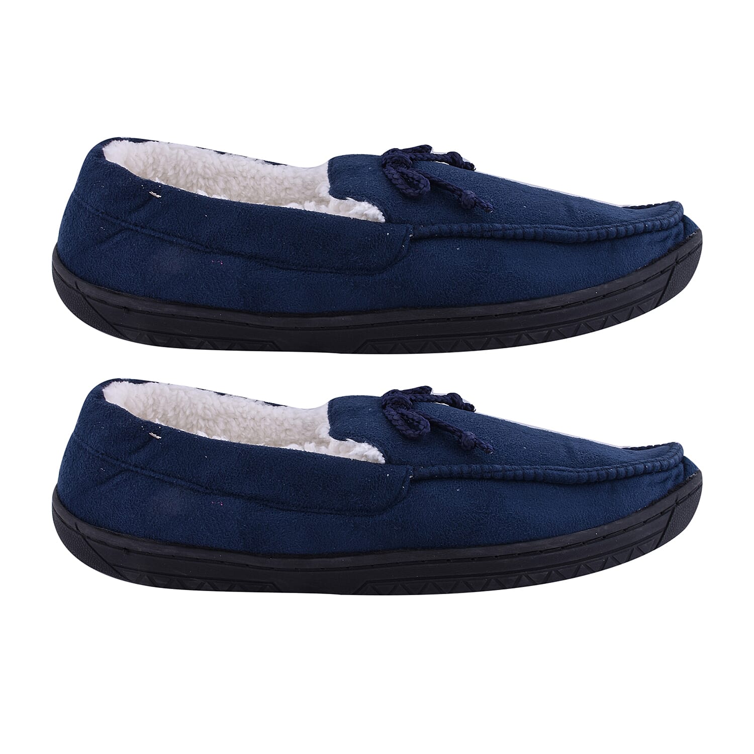 Brown Colour Mens Microfibre Moccasin Slippers (Size 7)