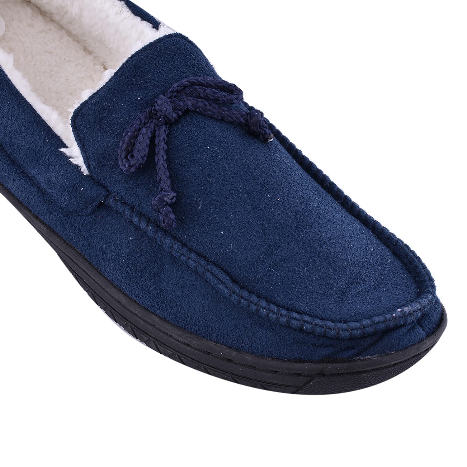 Brown Colour Mens Microfibre Moccasin Slippers (Size 7)