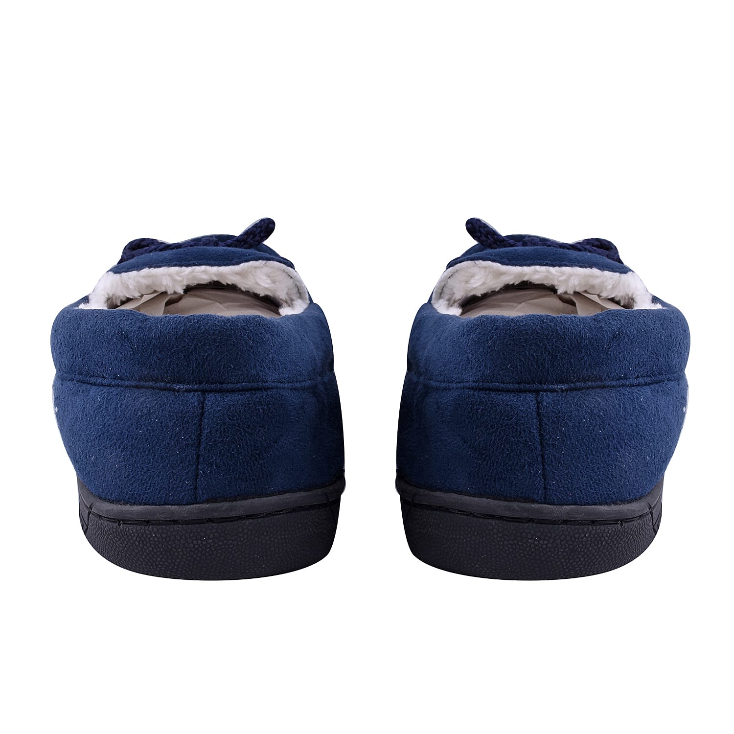 Brown Colour Mens Microfibre Moccasin Slippers (Size 7)